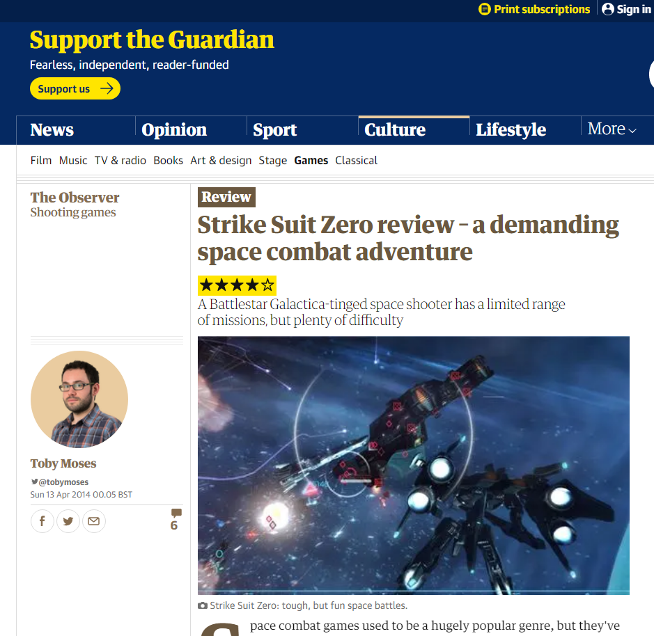 Strike Suit Zero - Kickstarter